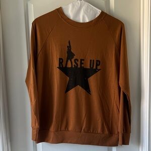 NWOT Hamilton Broadway Musical light sweatshirt